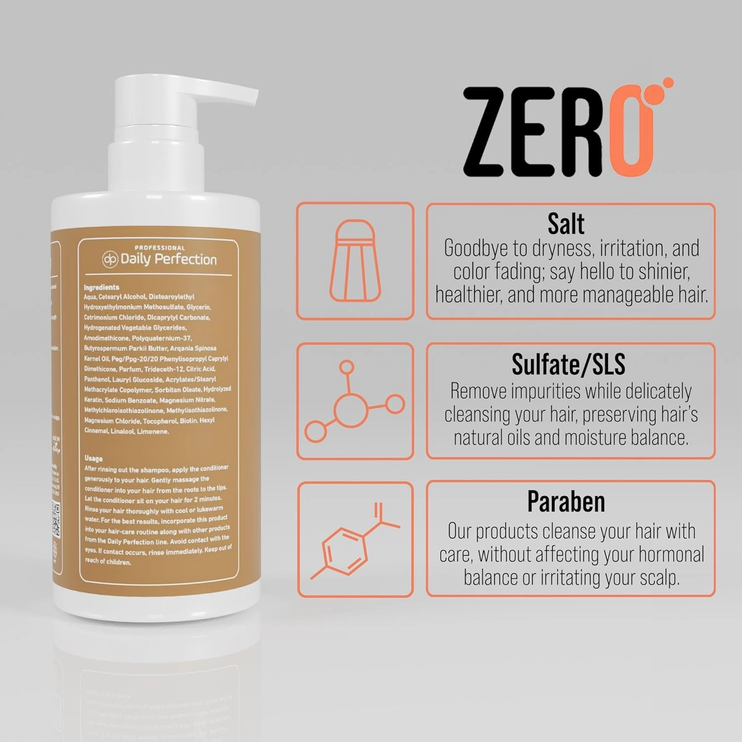 Argan Oil Conditioner to Repair and Protect Your Hair with Biotin and Keratin. Salon-Grade Formula, Salt-Free, Sulfate-Free, and Paraben-Free for Healthier, Shinier Hair.