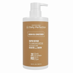 Argan Oil Conditioner to Repair and Protect Your Hair with Biotin and Keratin. Salon-Grade Formula, Salt-Free, Sulfate-Free, and Paraben-Free for Healthier, Shinier Hair.