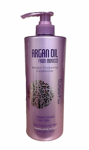 Argan Oil From Morocco Keratin Hydrating Conditioner (Keratin Infused Color Safe For Fine/Limp Hair)