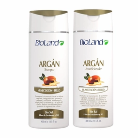 Argan Oil Shampoo and Conditioner Bundle - Nourishing & Revitalizing Hair Care for Treated & Dry Hair (13.53 fl oz each)