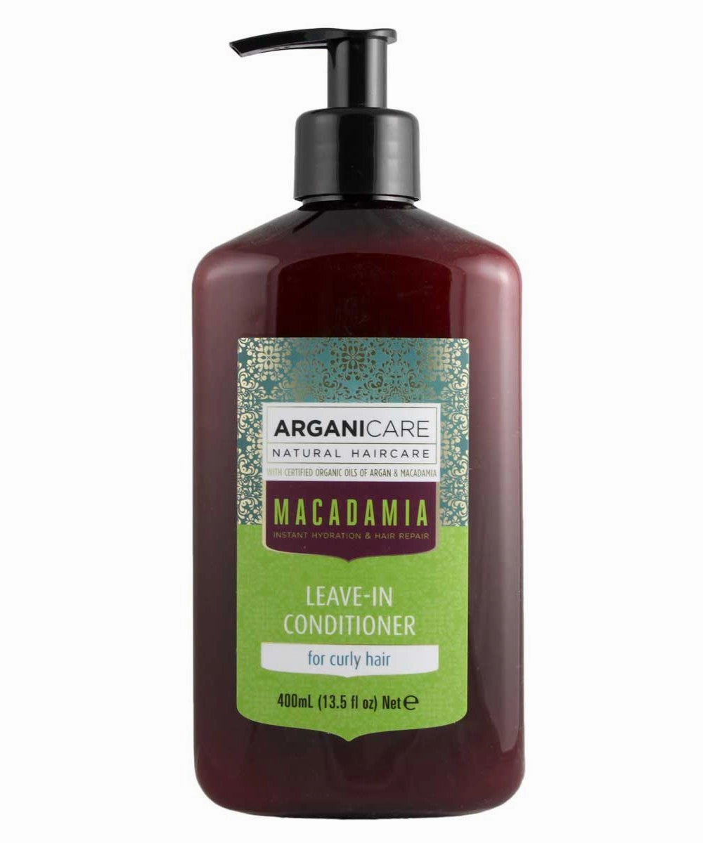 Arganicare Hydrating Macadamia Leave in Conditioner for Curly Hair Enriched with Organic Argan Oil and Macadamia Oil (13.5 Fluid Ounce)