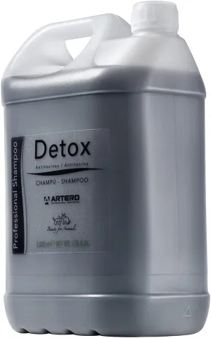 ARTERO Detox Bath Shampoo 180 oz - Anti-Toxin, Anti-Pollution & Degreasing Effect for City Dogs & Pets