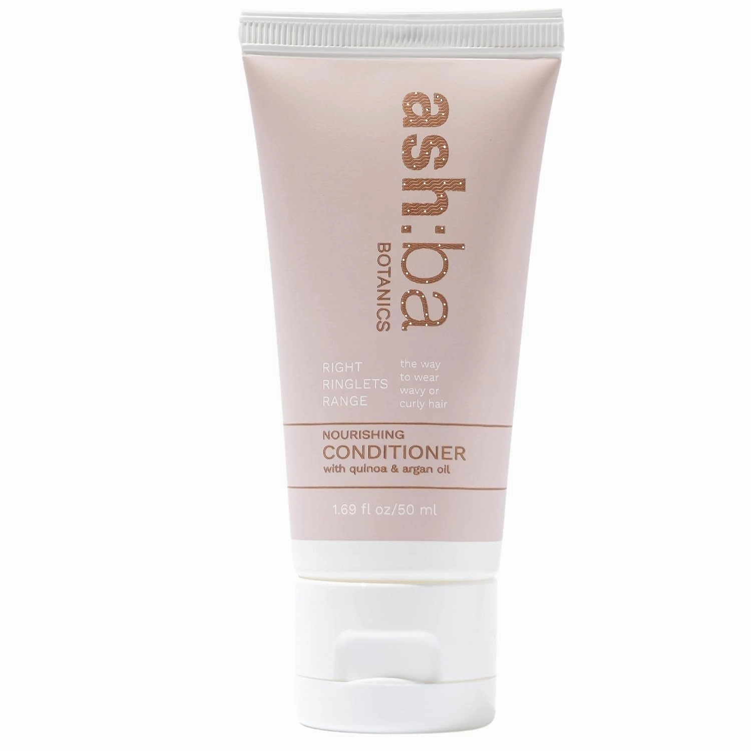 Ash'ba Botanics Nourishing Conditioner For Curly&Frizzy Hair|Deep Conditioning&Hydration For Wavy&Dry Hair|With Shea Butter,Argan&Green Tea|Natural-Silicone&Paraben Free-50 Ml,(1 count)