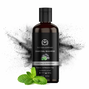 ATS Charcoal Shampoo For Oily Scalp To Eliminate Dandruff, Improve Hair Growth with Peppermint & Clove | Healthy and Shiny Hair - 250ml