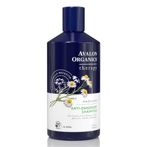 Avalon Organics Therapy Medicated Anti-Dandruff Shampoo for Soft, Flake-Free Hair, 14 Fluid Ounces