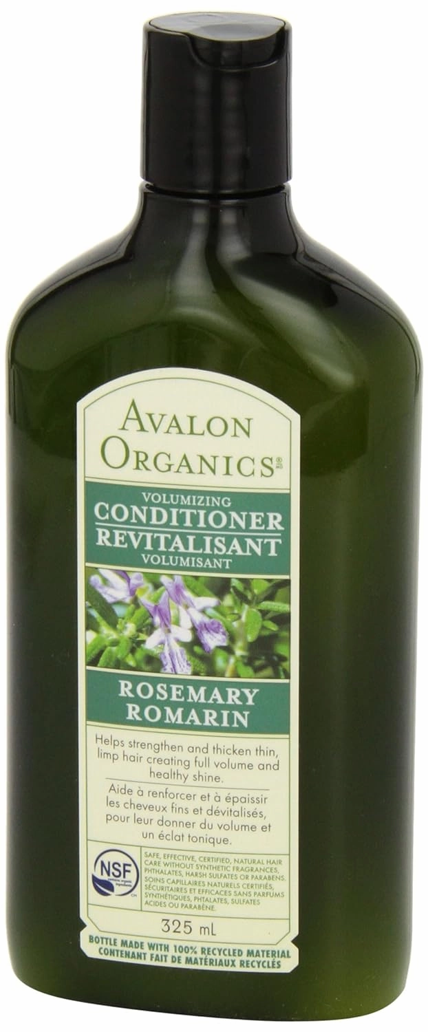 Avalon Organics Conditioner, Rosemary, 11 Ounce (Pack of 3)