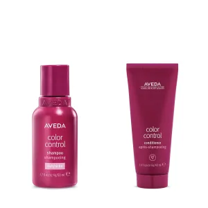 Aveda Color Control Rich Shampoo & Conditioner Duo | Protects Color-Treated Hair | Fights Color Fading | Silicone Free | for Medium to Thick Hair | 97%  Naturally Derived* | Travel Size