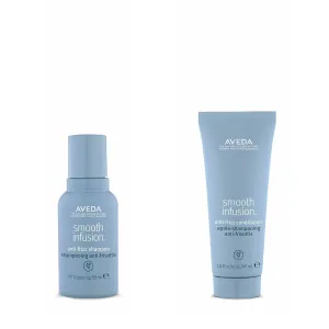 Aveda Smooth Infusion Anti-Frizz Shampoo & Conditioner | Smooths and Controls Frizz | Protects Against Humidity | for Medium to Thick Hair | 95%  Naturally Derived* | Travel Size
