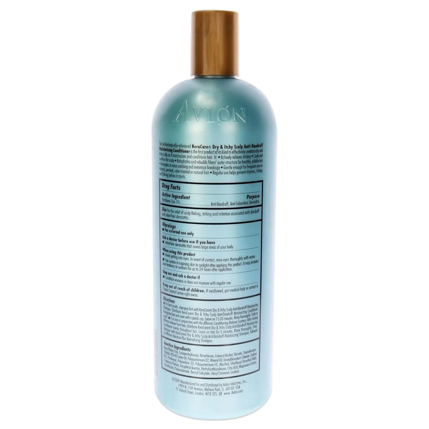 Avlon Keracare Dry & Itchy Scalp Anti-Dandruff Moisturizing Conditioner 950mL, 32.3 Fl Oz
