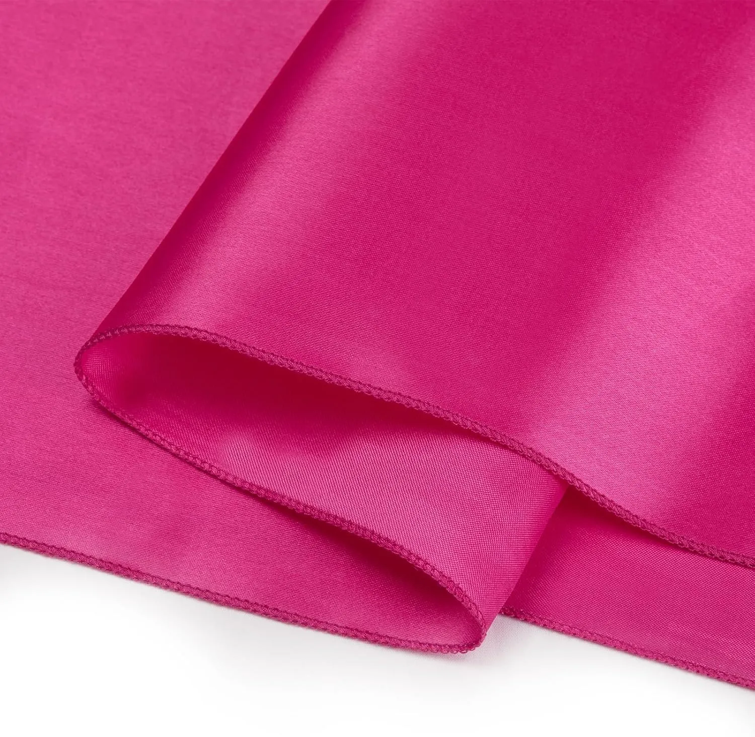 B-COOL Hot Pink Table Runner Satin Table Runners Wedding Party Table Runners 10 Packs 12x108 inch Silk Smooth Fabric for Baby Shower Birthday Party Decorations