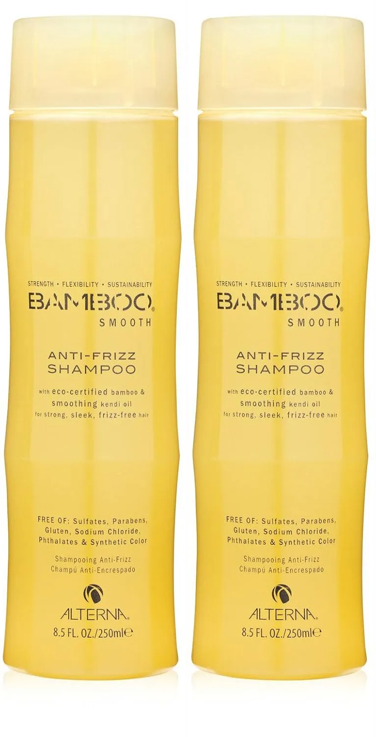 Bamboo Smooth Anti-Frizz Shampoo, 8.5-Ounce (2-Pack)