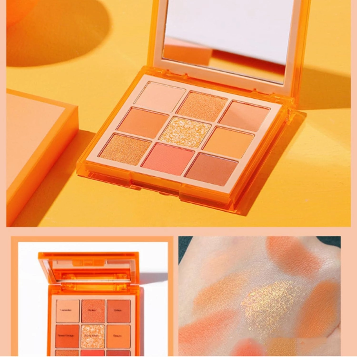barenx Eyeshadow Palette 9 Color Eye Shadow Matte Glitter Professional Makeup Eye Shadow Powder Long Lasting Waterproof Cosmetic Eye Shadow Palette - Pink