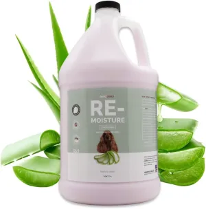 Bark 2 Basics Re-Moisture Dog Conditioner, 1 Gallon | Aloe Vera Infused, Adds Moisture, Hydrates Dry Itchy Skin, Sensitive Skin or Allergies, Professional, Aids in DeShedding