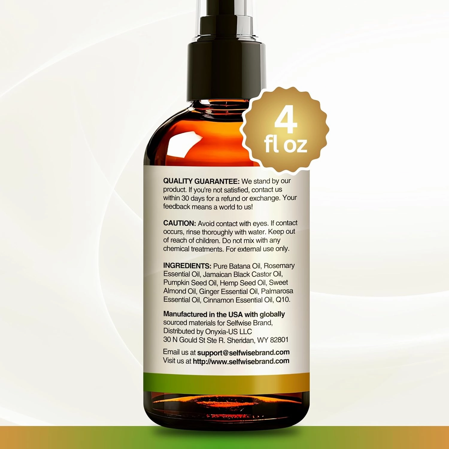 Batana Oil for Hair Growth Oil with Rosemary Castor, 100% Pure, Organic, Cold-Pressed, Unrefined Batana from Honduras by Dr. Sebi - Natural, Vegan, for Strong Roots and Thick Hair, 4oz