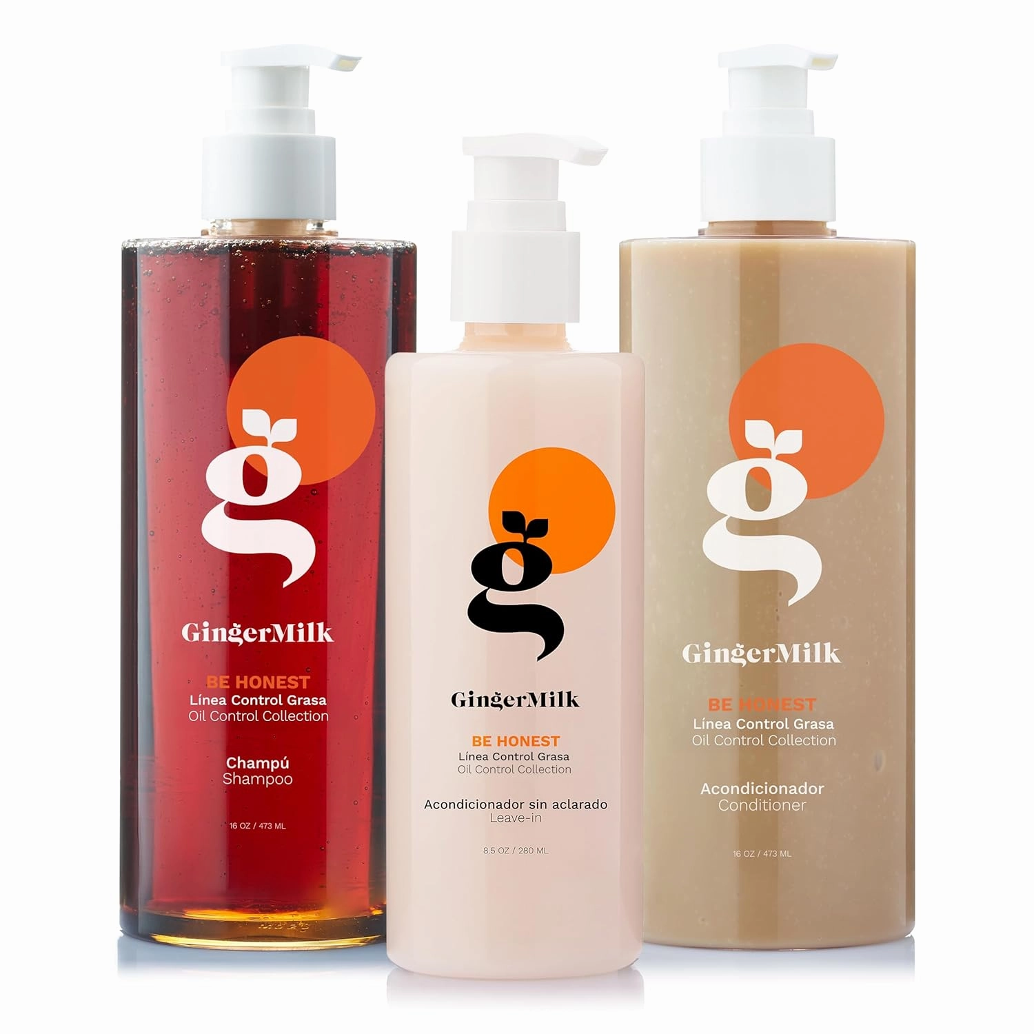 Be Honest Collection For Optimal Hair Health - Rich in vitamins and antioxidants | Shampoo 16oz   Conditioner 16oz   Leave-In 8oz | Experience your hair frizz-free and loose