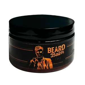 Beard Balm - 4 fl oz Organic Beard Balm for Men, All-Natural Beard Balm to Condition Beard, Shea Butter, Hemp Seed Oil, Olive Oil, Argan Oil, Beeswax, Made in USA, Great Gift