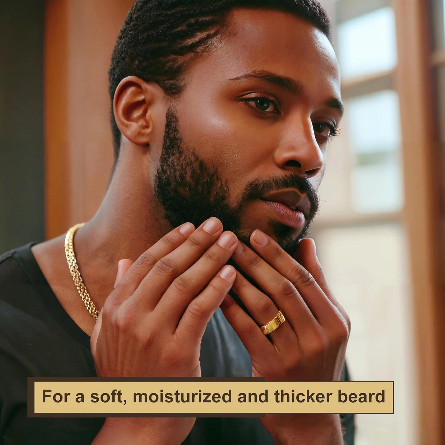 Beard Kit for Black Men: Beard Kit w/Balm, Oil & Vitamin Spray, All-Natural Ingredients for Men Grooming and Care, Ideal Fathers Day Birthday Valentines Day Gifts (5 Fl Oz (Pack of 1), Earthy Herb)