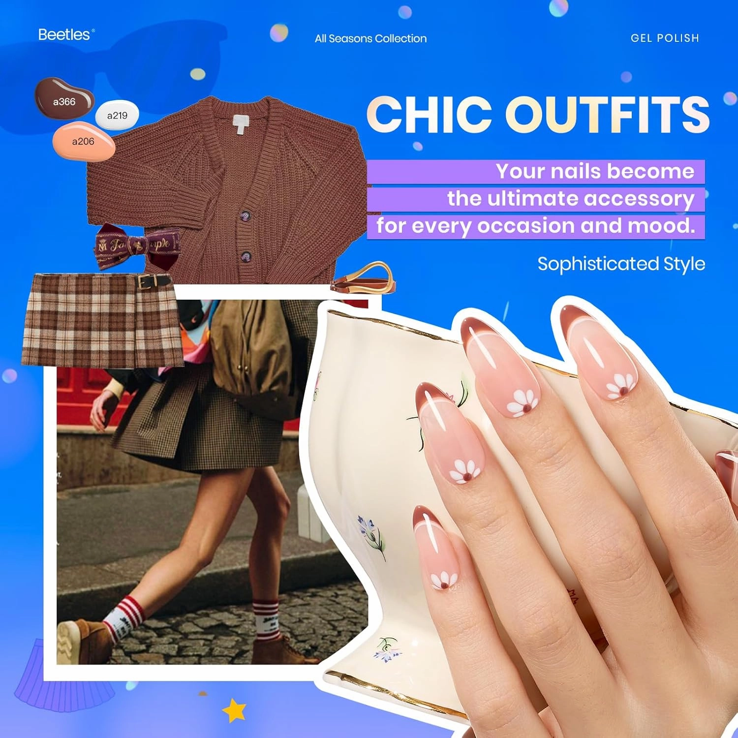 Beetles Gel Nail Polish 25 Colors Gel Polish Set Nude Pink Red Blue Gel Polish Chic Outfits Collection with 3Pcs Base Top Coat Gel Manicure Kit Salon DIY Home Gift for Women