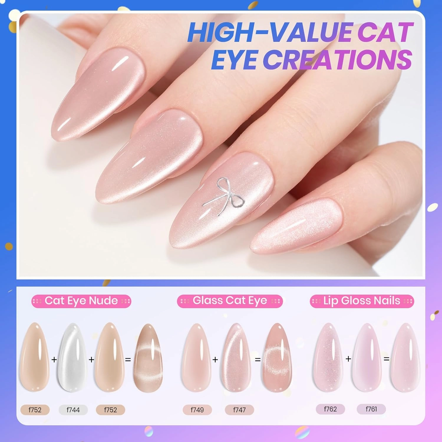 Beetles Jelly Gel Nail Polish Set - Gift Box Nude Sands Collection 75 PCS 20 Colors Jelly Nail Polish Kit Nude Pink Milky White Glitter Silver Cat Eye Base Glossy Matte Top Coat Gift for Nomen
