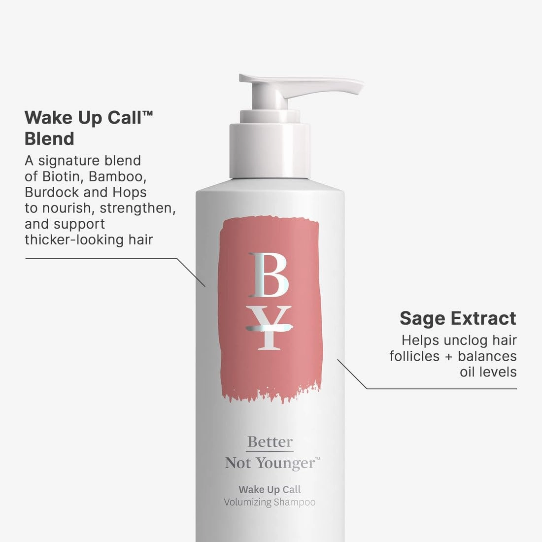 Better Not Younger Volume Styling Bundle Collection - Wake Up Call High Hold Hair Thickening Spray 6 fl.oz. & Shampoo and Contitioner