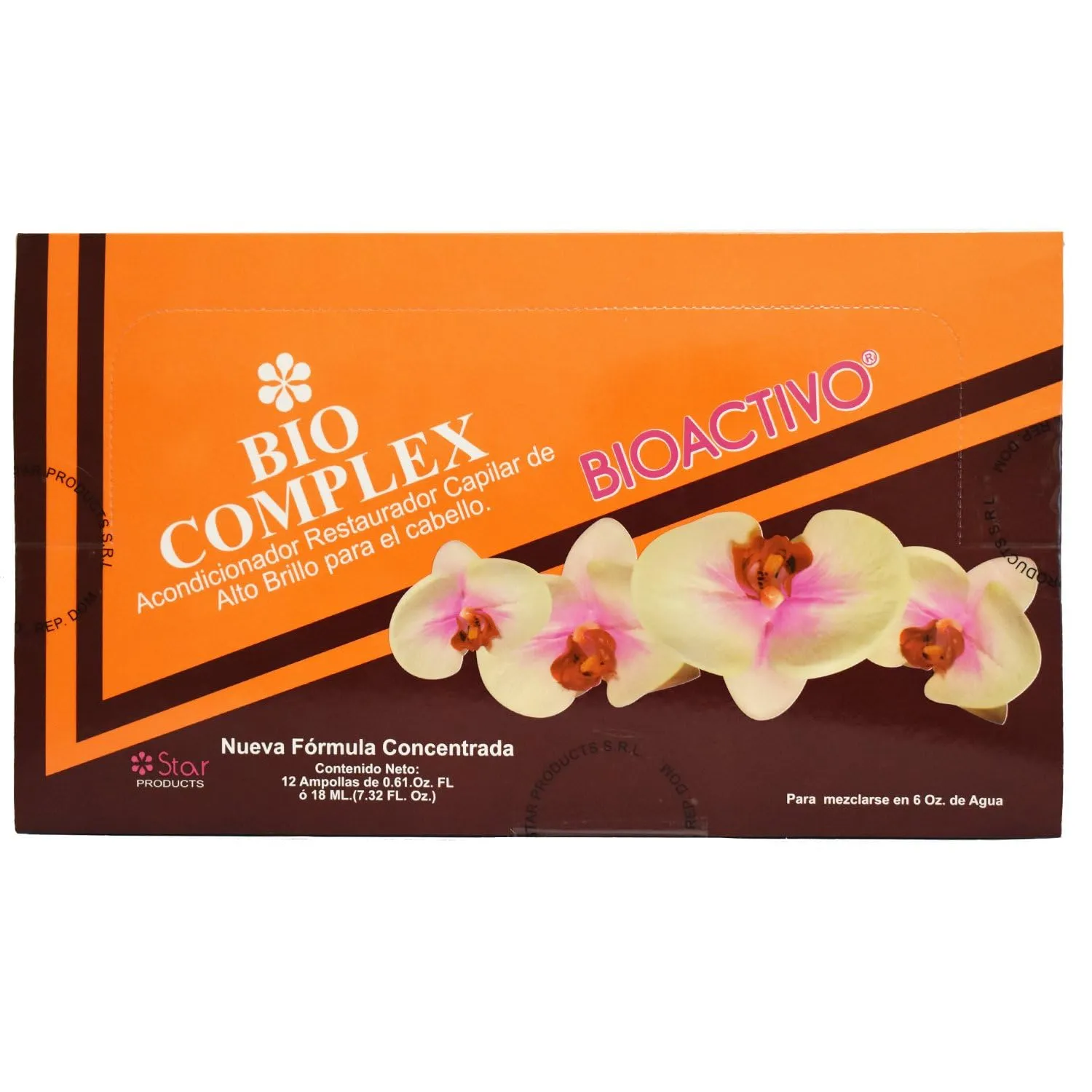 Bio Complex Proactive Hair Ampoules - Intensive Hair Conditioner & Restorer for Shine & Softness - 0.61 fl oz Each - Star Products (3-Pack)