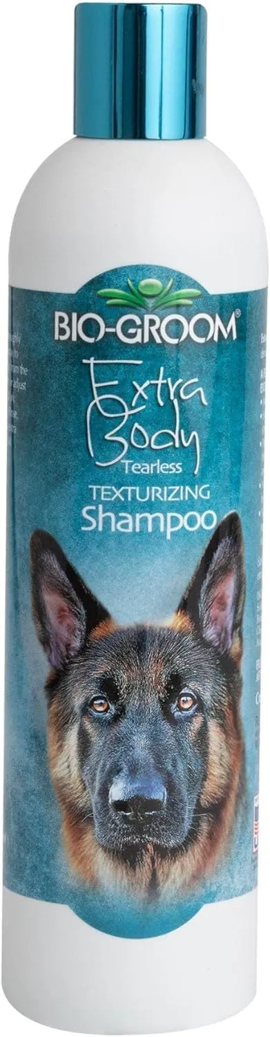 Bio-Groom Extra Body Texturizing Dog Shampoo - Tearless Puppy Shampoo, Dog Bathing Supplies, Cruelty-Free, Cat & Dog Grooming Supplies, Made in USA, Tear-Free Dog Products - 12 fl oz 1-Pack