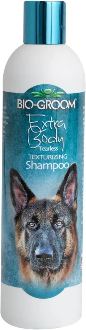 Bio-Groom Extra Body Texturizing Dog Shampoo - Tearless Puppy Shampoo, Dog Bathing Supplies, Cruelty-Free, Cat & Dog Grooming Supplies, Made in USA, Tear-Free Dog Products - 12 fl oz 1-Pack