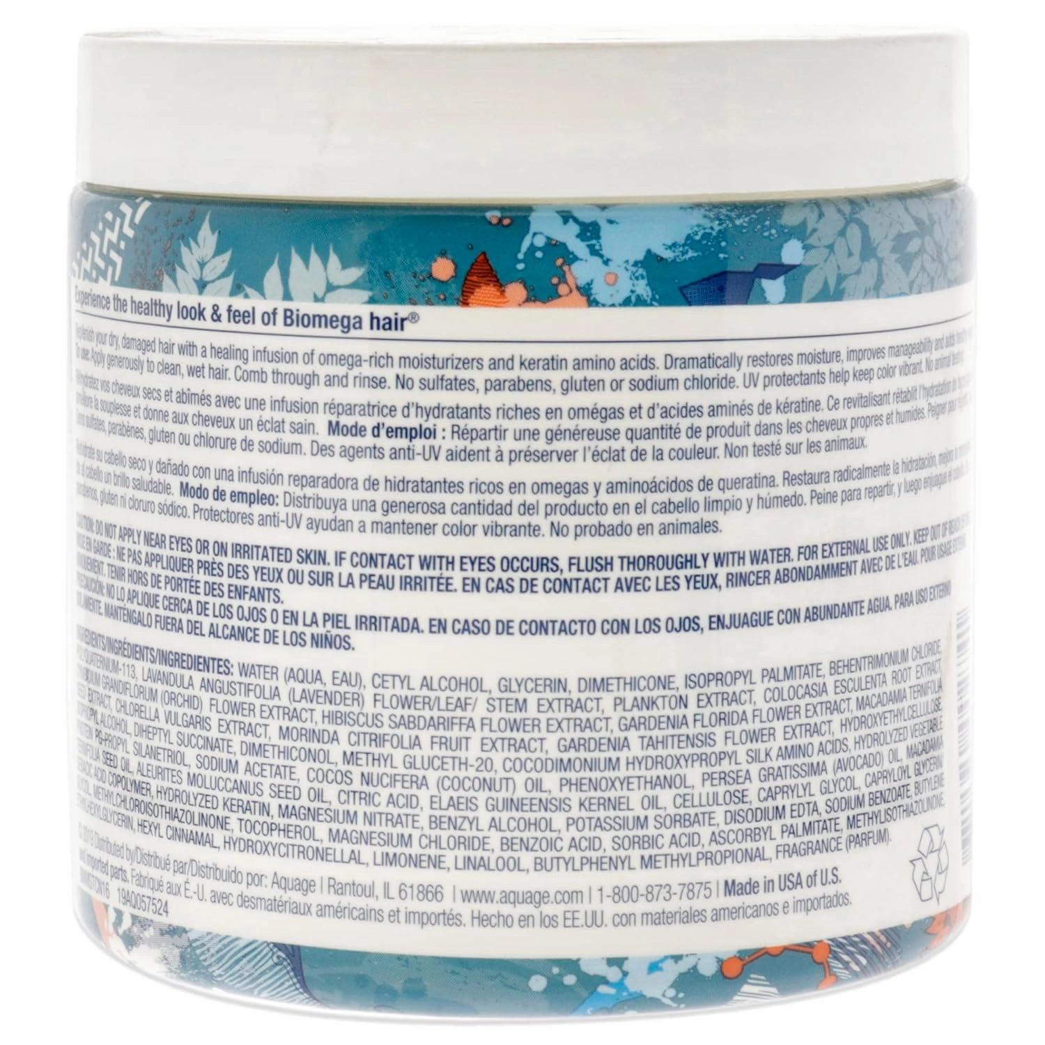 BIOMEGA Moisture Conditioner, Conditioner Infused with Hydrating Moisturizers and Keratin Amino Acids, Repairs Damaged and Dry Hair, Improves Hair Elasticity