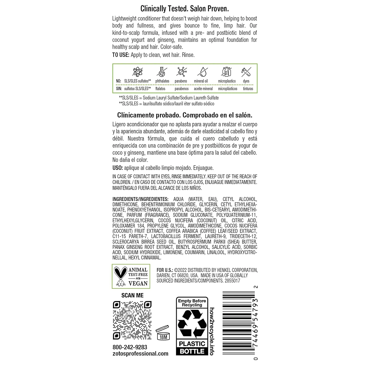 Biotera Ultra Thick & Full Volumizing Conditioner | Increases Volume to Fine, Limp Hair | Microbiome Friendly | Vegan & Animal Test Free | Paraben Free | Color-Safe
