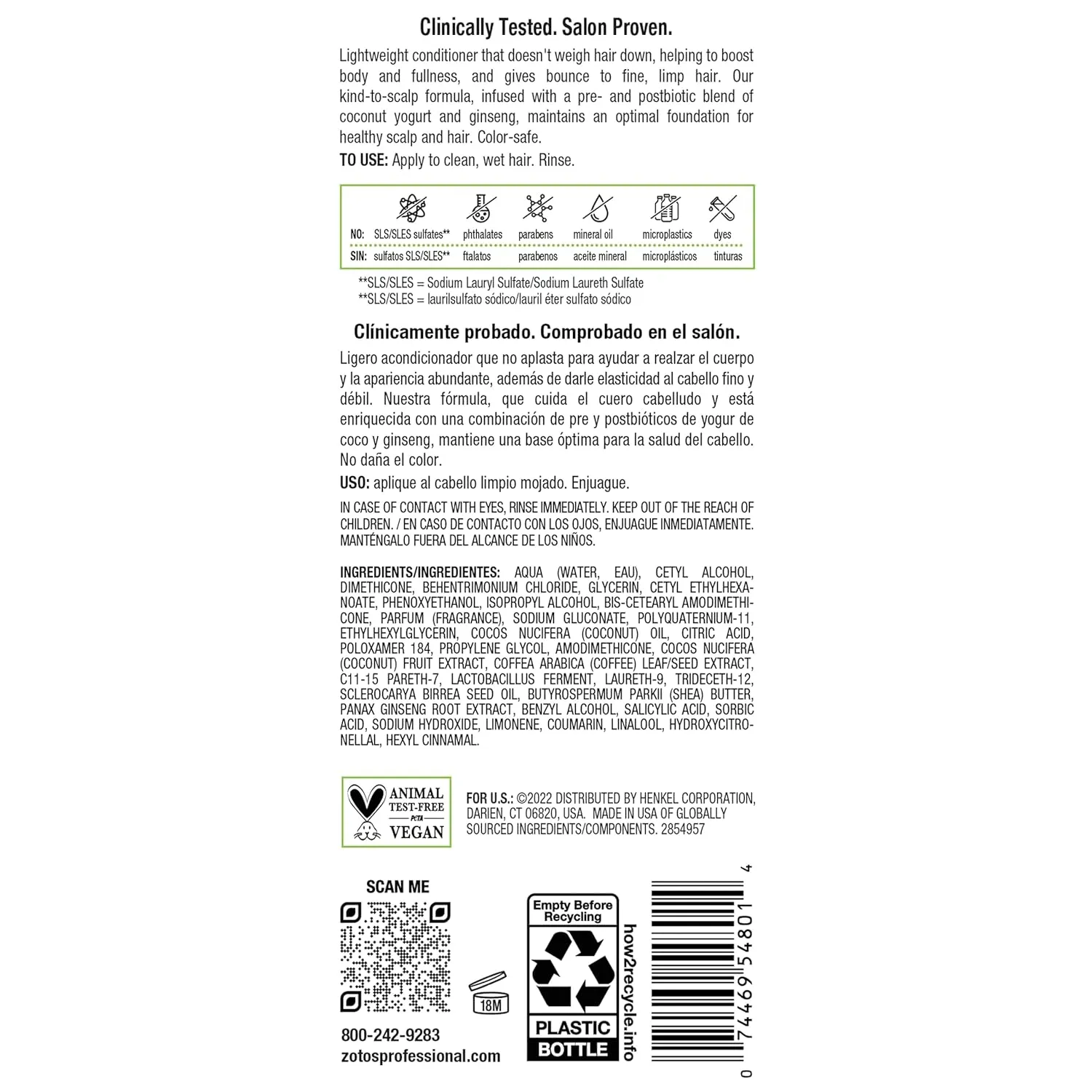Biotera Ultra Thick & Full Volumizing Conditioner | Increases Volume to Fine, Limp Hair | Microbiome Friendly | Vegan & Animal Test Free | Paraben Free | Color-Safe