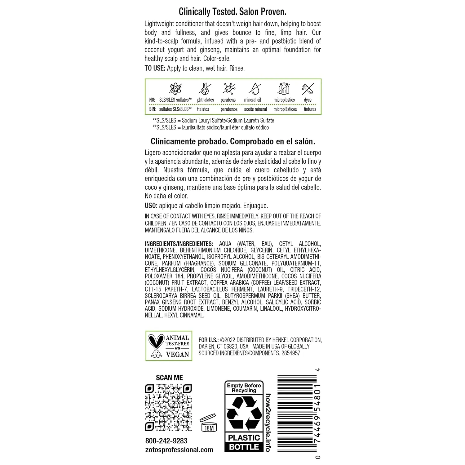 Biotera Ultra Thick & Full Volumizing Conditioner | Increases Volume to Fine, Limp Hair | Microbiome Friendly | Vegan & Animal Test Free | Paraben Free | Color-Safe