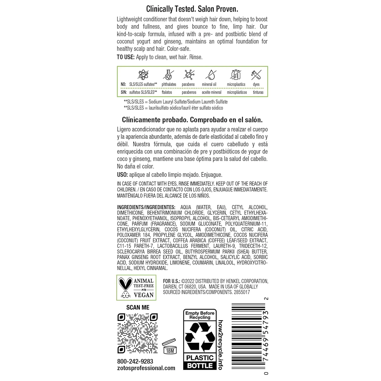 Biotera Ultra Thick & Full Volumizing Conditioner | Increases Volume to Fine, Limp Hair | Microbiome Friendly | Vegan & Animal Test Free | Paraben Free | Color-Safe