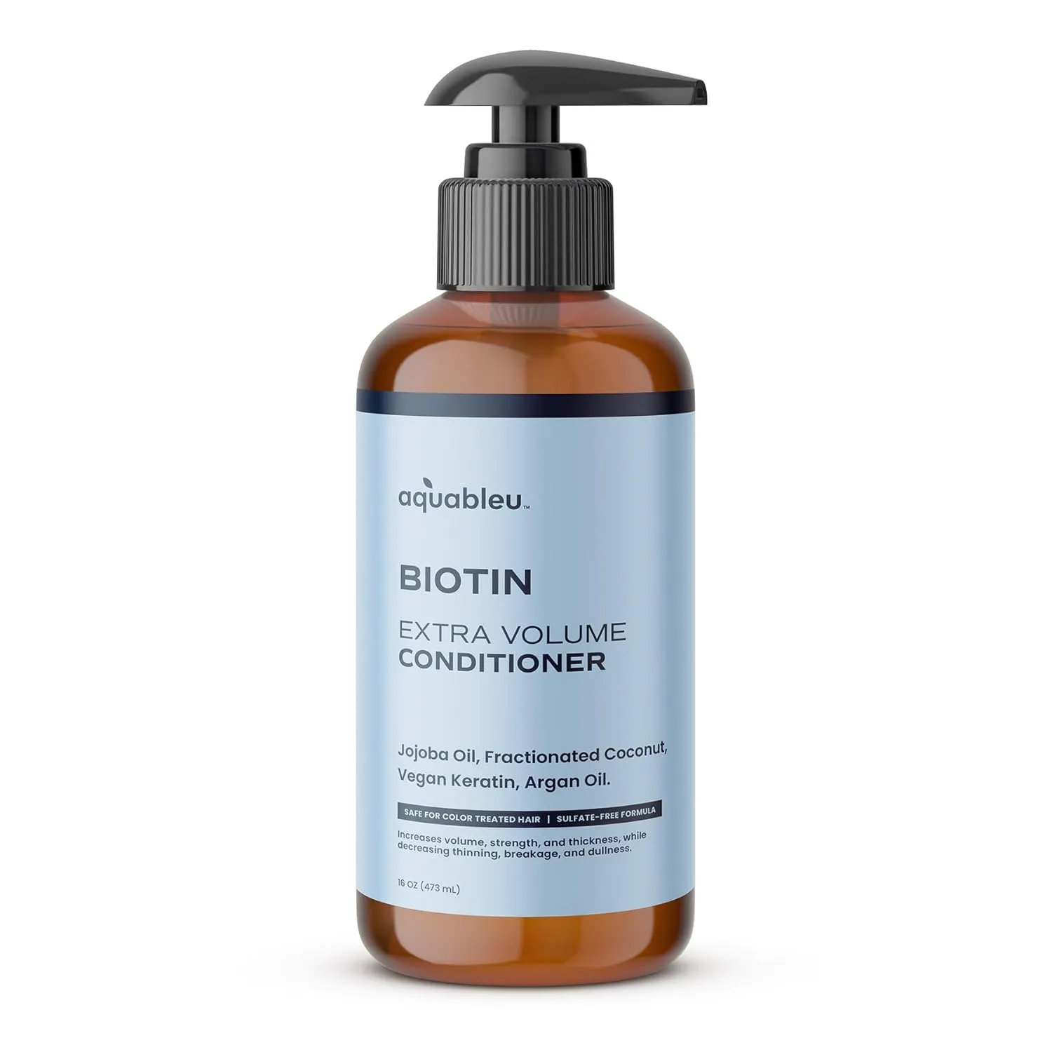 Biotin Conditioner - Natural Thickening & Volumizing For Thicker Fuller Hair - Infused with Coconut, Keratin, Argan & Jojoba Oil - Awapuhi Fragrance - No Sulfates or Parabens - 16oz