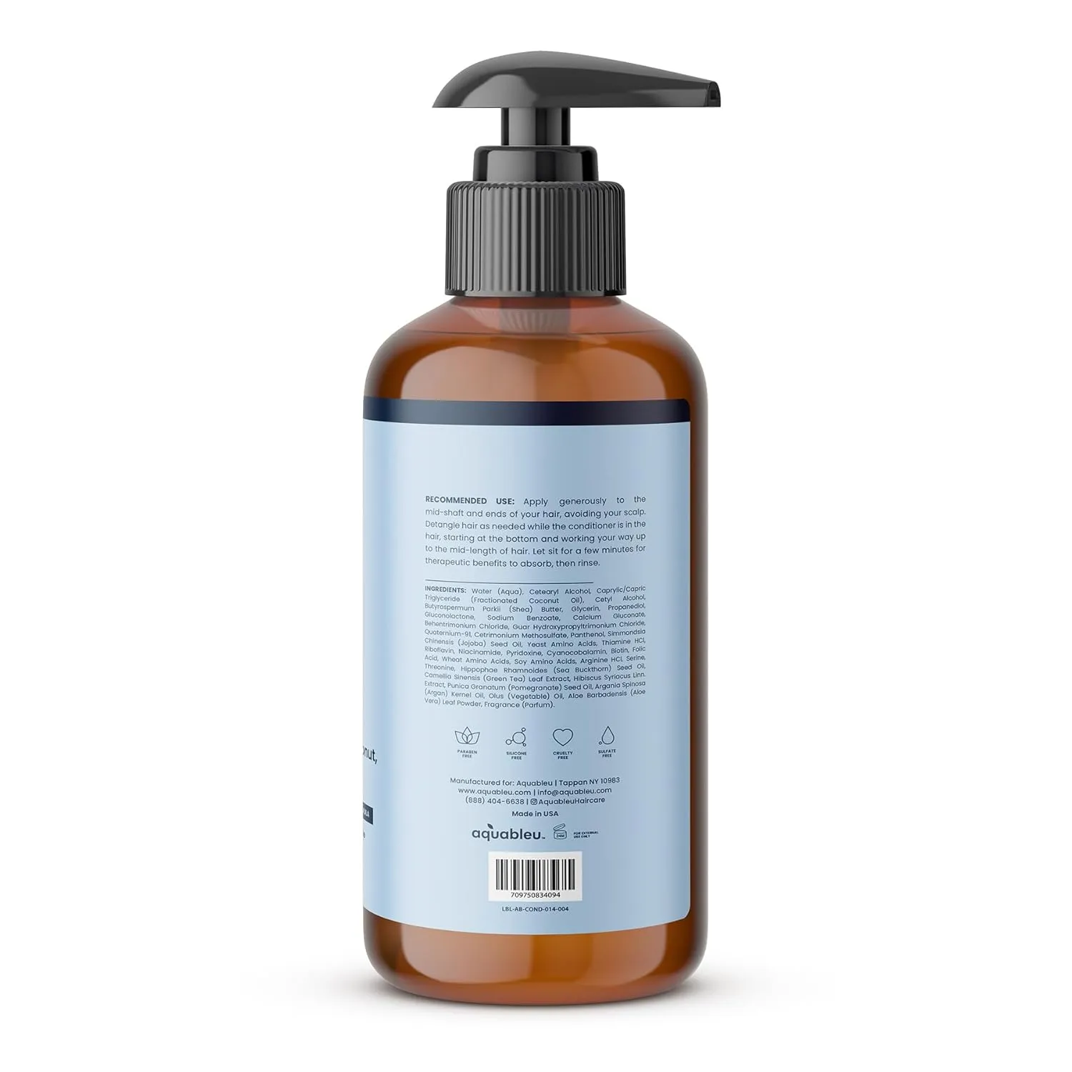 Biotin Conditioner - Natural Thickening & Volumizing For Thicker Fuller Hair - Infused with Coconut, Keratin, Argan & Jojoba Oil - Awapuhi Fragrance - No Sulfates or Parabens - 16oz
