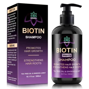 Biotin Hair Growth Shampoo for Men (10.1 fl oz), Thickening Shampoo with Tea Tree Oil, Ginseng and Mint for Hair Loss and Thinning Hair, Hair Regrowth Treatment-2