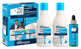 Biotipo Bio Doctor Anti-Dandruff Kit – 3-Step Hair Treatment Set with Shampoo, Conditioner & Tonic – Menthol, Propolis & Piroctone – 630ml Total