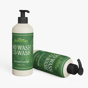 Blendz Essentials No Wash Cowash Moisturizing & Charcoal Activated Cleansing Conditioner | Detoxifying Lather-Free For Coarse, Curly, Dry Hair & Scalp (Color Safe, Vegan, Sulfate Free, Paraben Free)