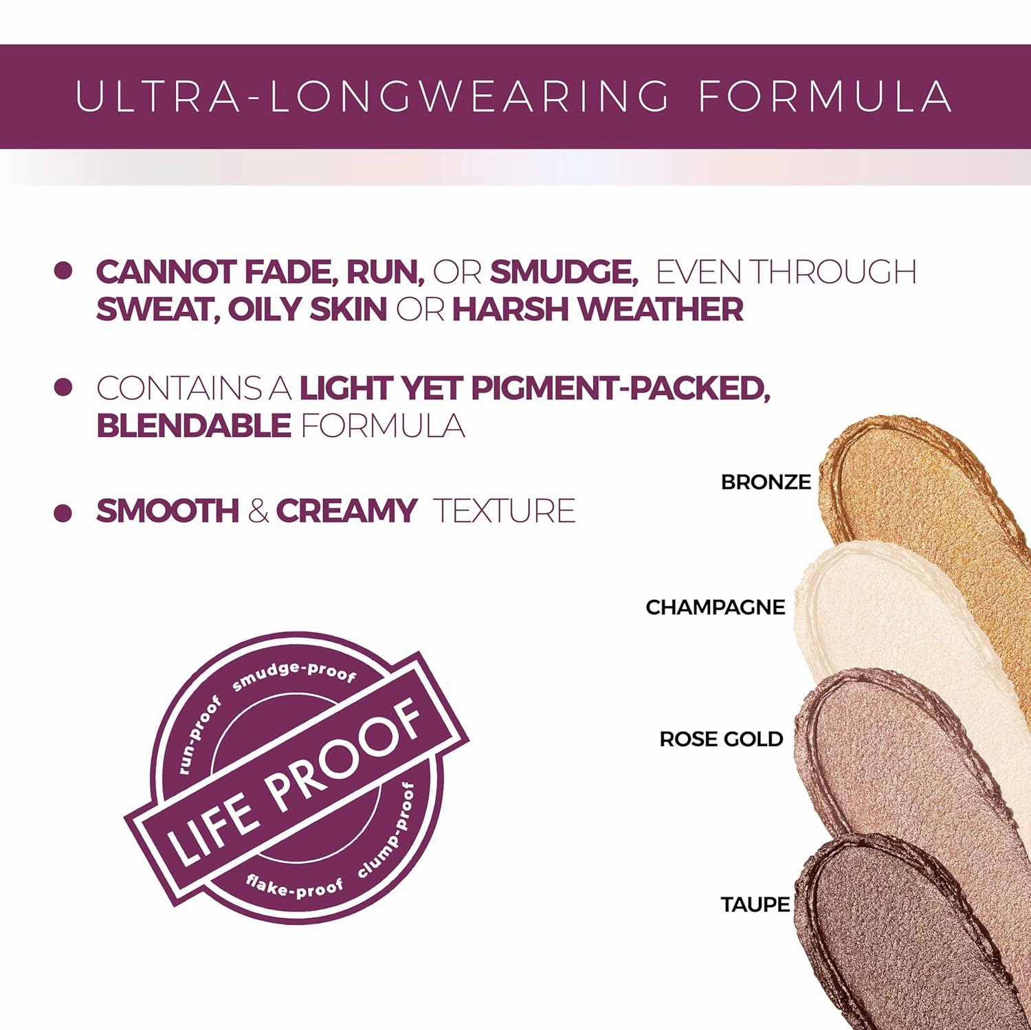 Blinc Eyeshadow Stick | Clean & Vegan | Waterproof | Intensified Color & Creamy Texture | Ultra Long Lasting | Taupe, 1.2g/0.04oz