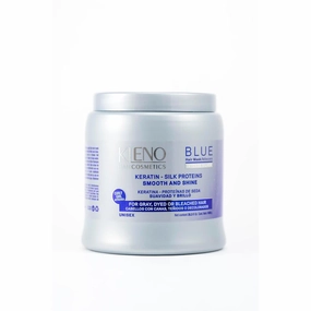 Blue Hair Mask with Keratin and Silk Proteins 35.3 fl Oz