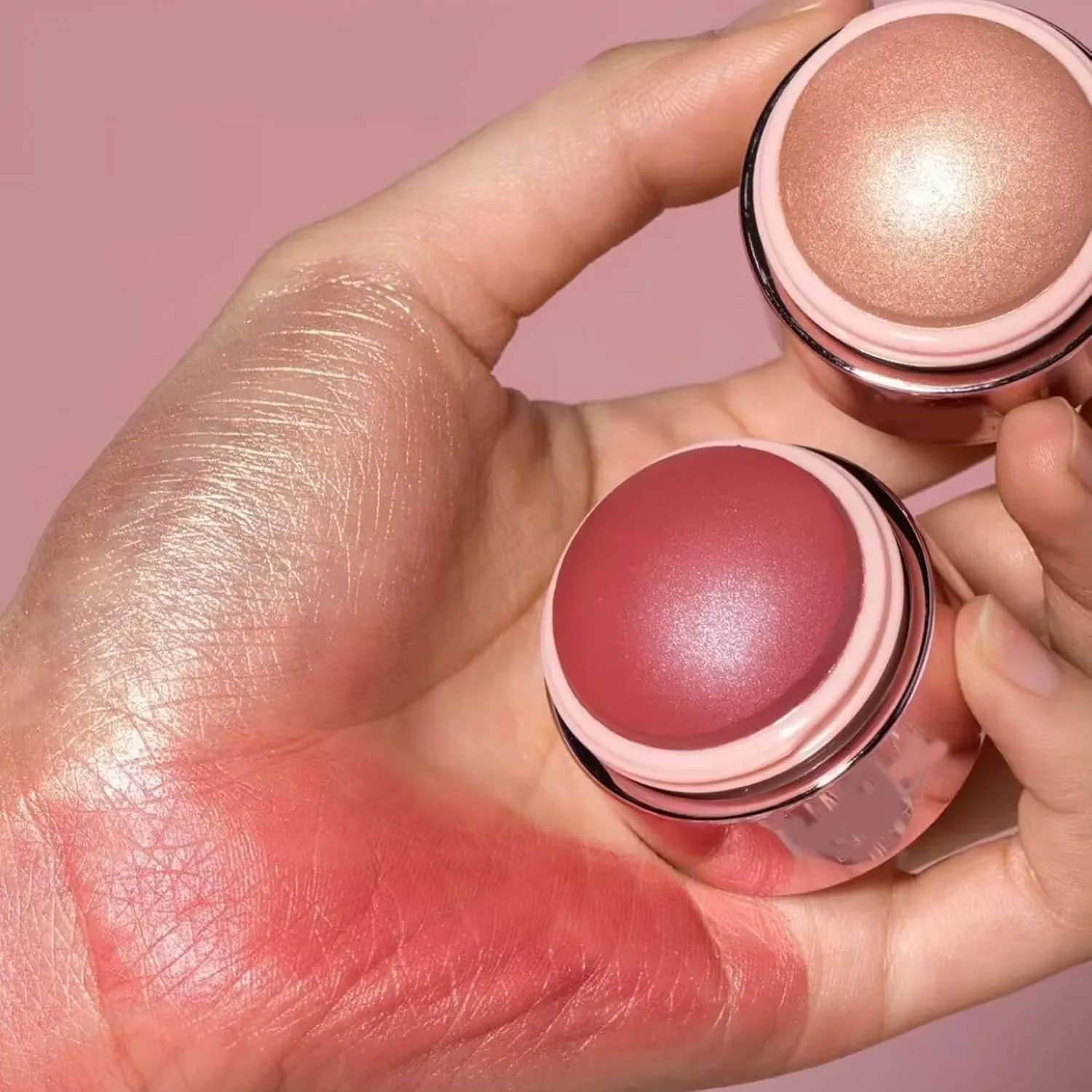 Blush and Eyeshadow Stick Set – 3-in-1 Multi-Use Creamy Stick,Waterproof&Long-Lasting,Easy Application for Blush, Eyeshadow,and Lipstick – Smooth,Natural Finish