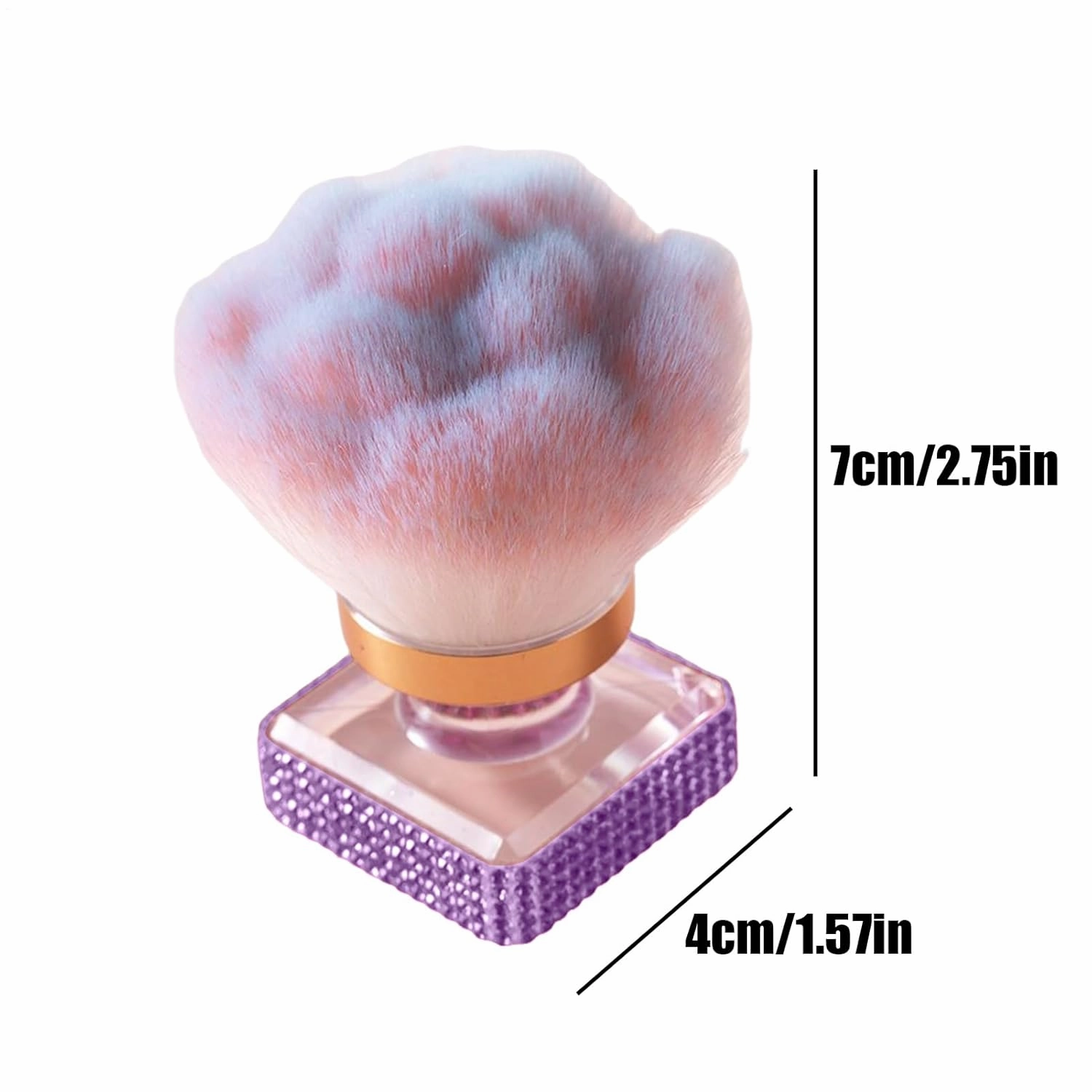 Blush Brush for Cheeks,Makeup Brushes Blush Contour - Soft Bristles Manicure Make Up Tool for Highlighting Fingernail Cleaning