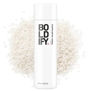 BOLDIFY Thickening Shampoo - Rice Water for Thinning and Oily Hair - Volumizing Shampoo for Fine Hair, Weightlessly Removes Excess Oil - 8oz