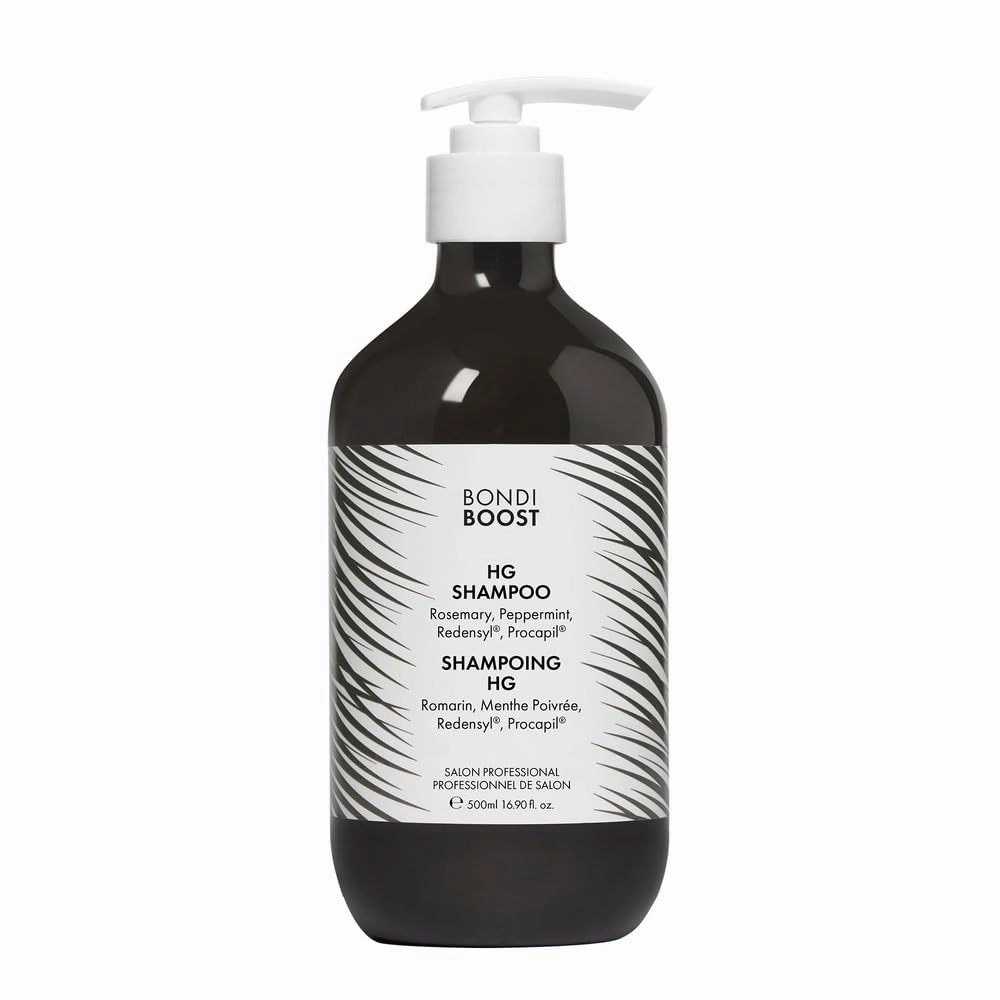 BONDIBOOST HG Anti-Thinning Shampoo for Women & Men [16.90 fl oz], Clinically Tested to Promote Fuller   Thicker-Looking Hair, Natural Mint Scent   Procapil, Redensyl & Rosemary Formula, Sulfate-Free