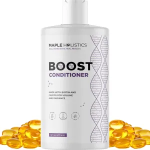 Boost Biotin Conditioner for Hair Growth - Sulfate Free Biotin and Collagen Conditioner for Women and Men with Moisturizing and Volumizing Castor and Rosemary Oil for Fine Weak & Dull Hair (16 Fl Oz)