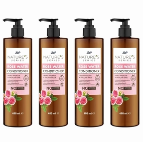 Boots Nature's Series Rose Water Conditioner 16.23 Fl Oz. (Pack of 4)
