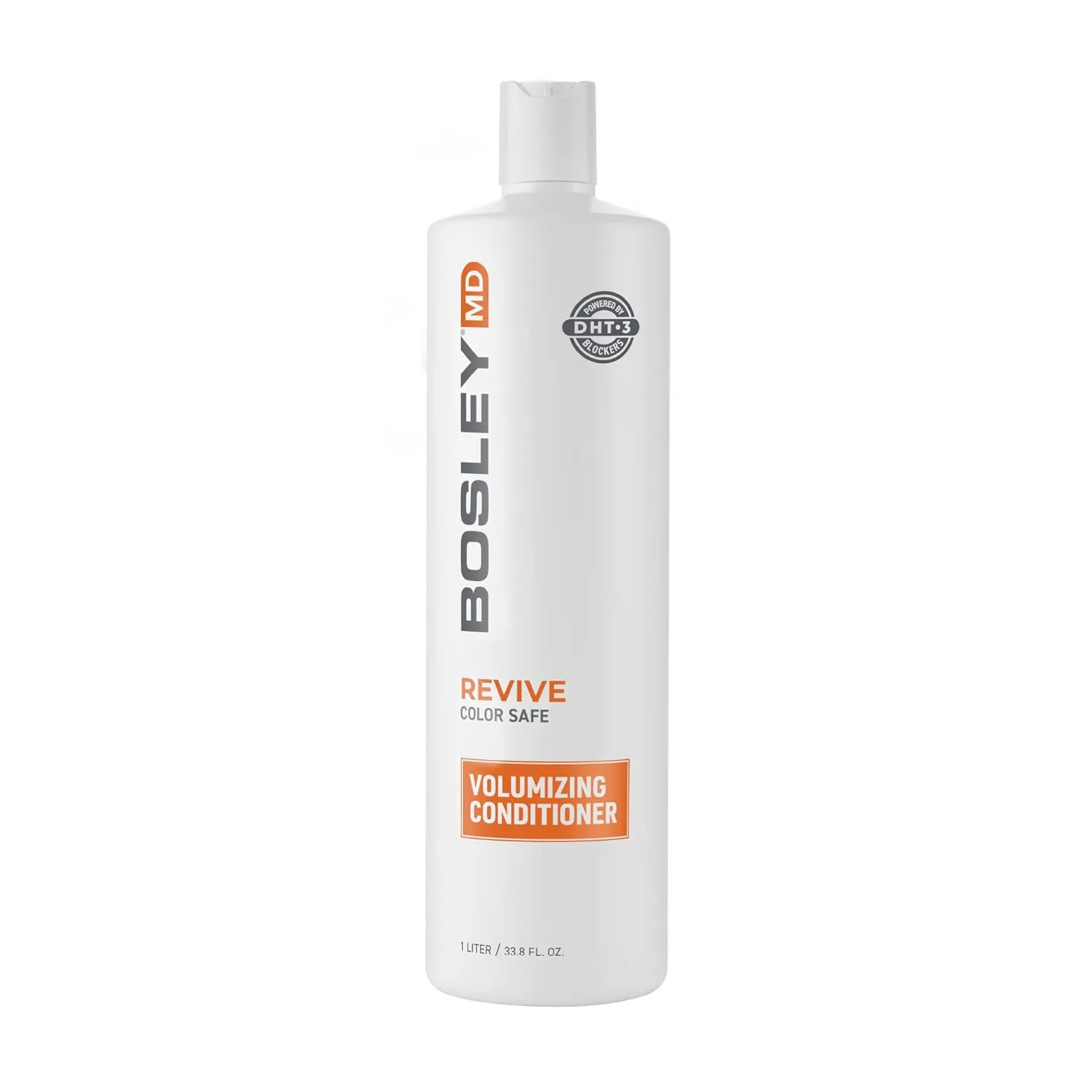 BosRevive Volumizing Conditioner for Thinning, Color/Chemically-Treated Hair – DHT Blocker, Sulfate-Free, Vegan, Biotin, Saw Palmetto & Rosemary – Thicker, Fuller Hair – 33.8 Fl Oz.