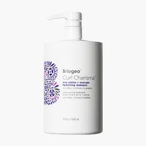 Briogeo Curl Charisma Rice Amino   Avocado Hydrating Shampoo, Define and Moisturize Wavy, Curly, and Coily Hair,Sulfate-free, Anti-Frizz, Hydrating Cleanse, Vegan, Cruelty-Free, 33.8 fl oz