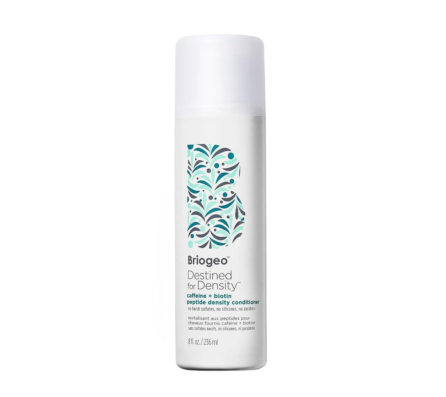 Briogeo Destined For Density Caffeine   Biotin Peptide Density Conditioner, Increases Hair Thickness and Density for Fine or Thinning Hair, Vegan, Cruelty-Free, 8 fl oz