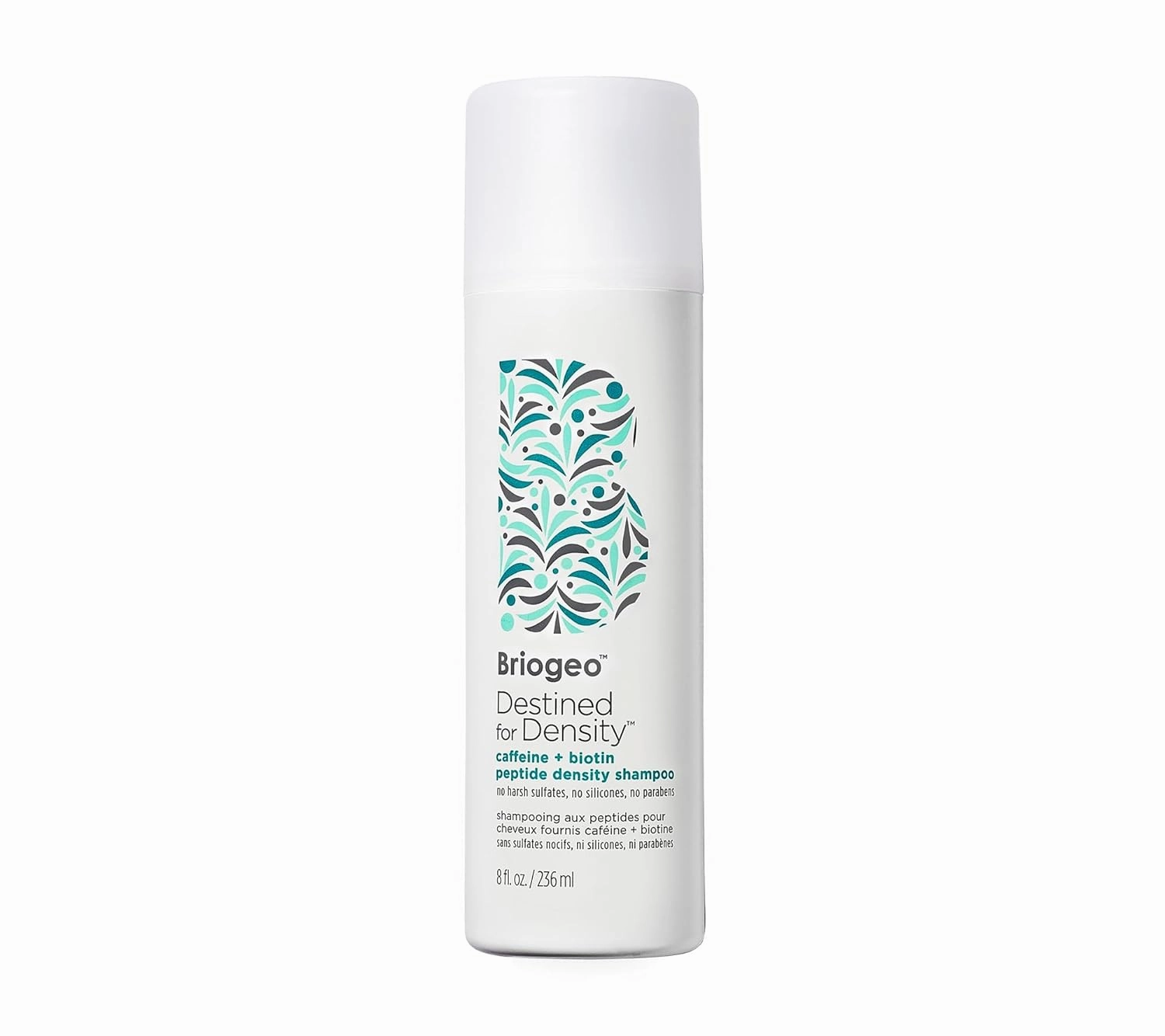 Briogeo Destined For Density Caffeine   Biotin Peptide Density Shampoo, Increases Hair Thickness and Density for Fine or Thinning Hair, Vegan, Cruelty-Free, 8 fl oz