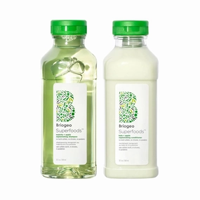 Briogeo Superfoods Matcha, Apple   Kale Hair Pack, Supports Healthy, Balanced Hair and Scalp, Shampoo and Conditioner for All Hair Types and Textures, Vegan, Cruelty-Free, 2 x 12.5 fl oz